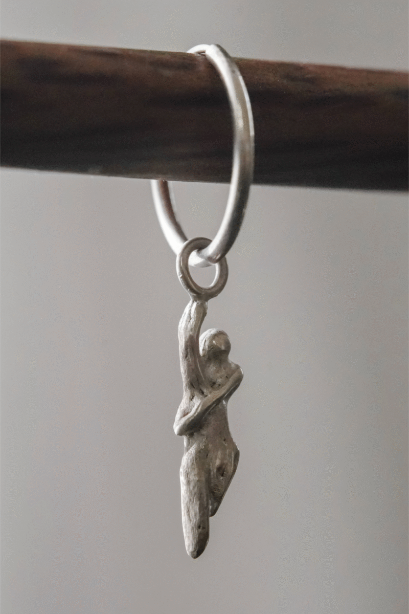 Silver earring